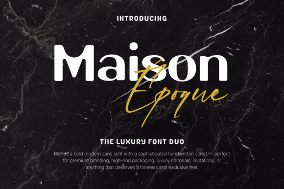 Maison Époque Duo: A Typeface for Makers